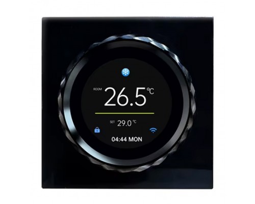 Kiptover KTPL circle треморегулятор теплого пола Wi-FI, Черный