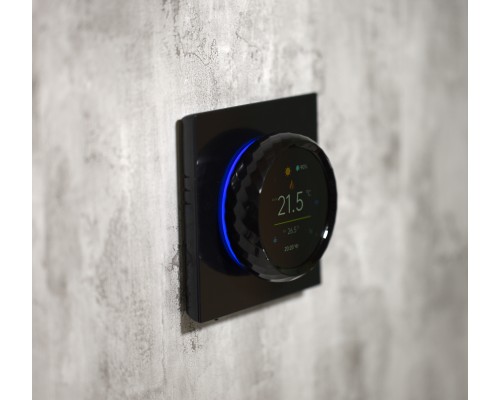 Kiptover KTPL circle треморегулятор теплого пола Wi-FI, Черный