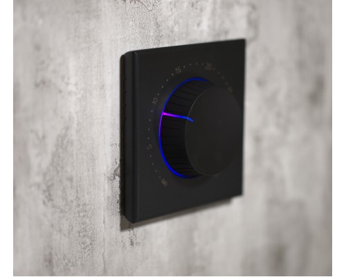 Kiptover JZS100 16А механический треморегулятор теплого пола, Черный