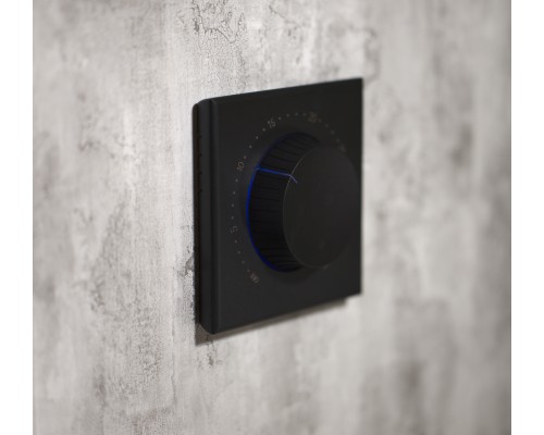 Kiptover JZS100 16А механический треморегулятор теплого пола, Черный