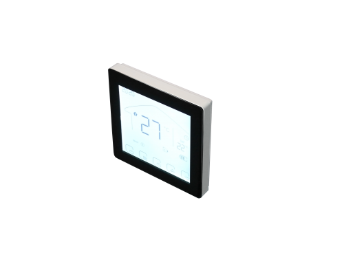 Kiptover KTW Комнатный термостат беспроводной, с аккумулятором, 3А, сухой контакт, для котла, Wi-Fi, Черный