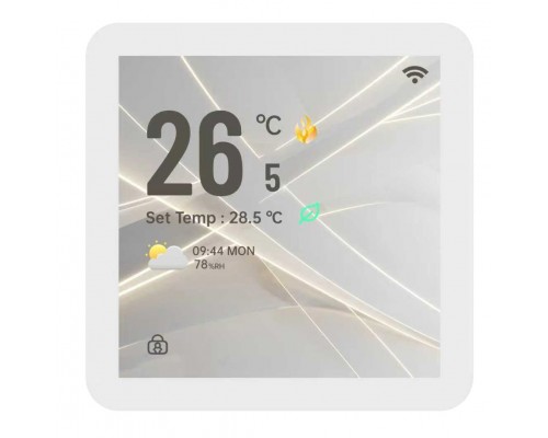 Kiptover KTE терморегулятор для теплого пола электронный сенсорный, Wi-Fi, Белый