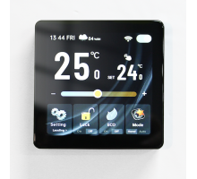 Kiptover KTE терморегулятор для теплого пола электронный сенсорный, Wi-Fi, Черный