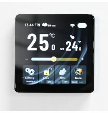 Kiptover KTE терморегулятор для теплого пола электронный сенсорный, Wi-Fi, Черный