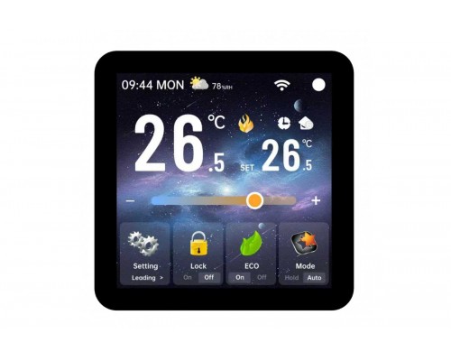 KiPTOVER T200 термостат для теплого пола 16А, Zigbee, чёрный