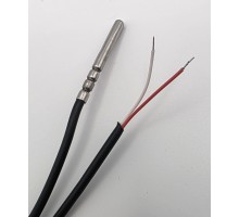 Датчик температуры NTC 10k, 5м, 4.4x40mm, (-30/150C), силикон, черный