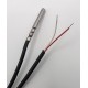 Датчик температуры NTC 10k, 5м, 4.4x40mm, (-30/150C), силикон, черный